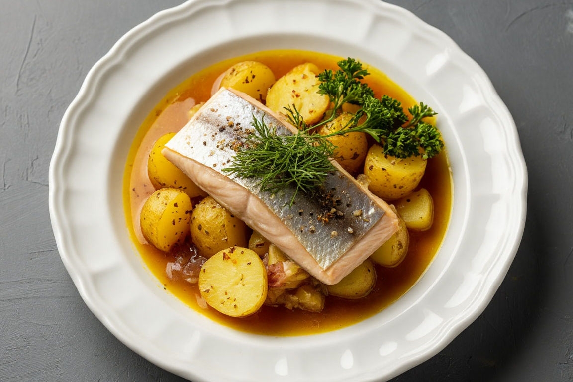 Селедка с картошкой